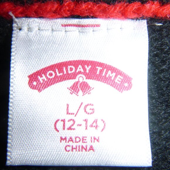 Holiday Time Women’s Ugly Christmas Sweater Santa Bling Elf Bar Pubs Size Large - Picture 4 of 5